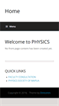Mobile Screenshot of physics.mapua.edu.ph